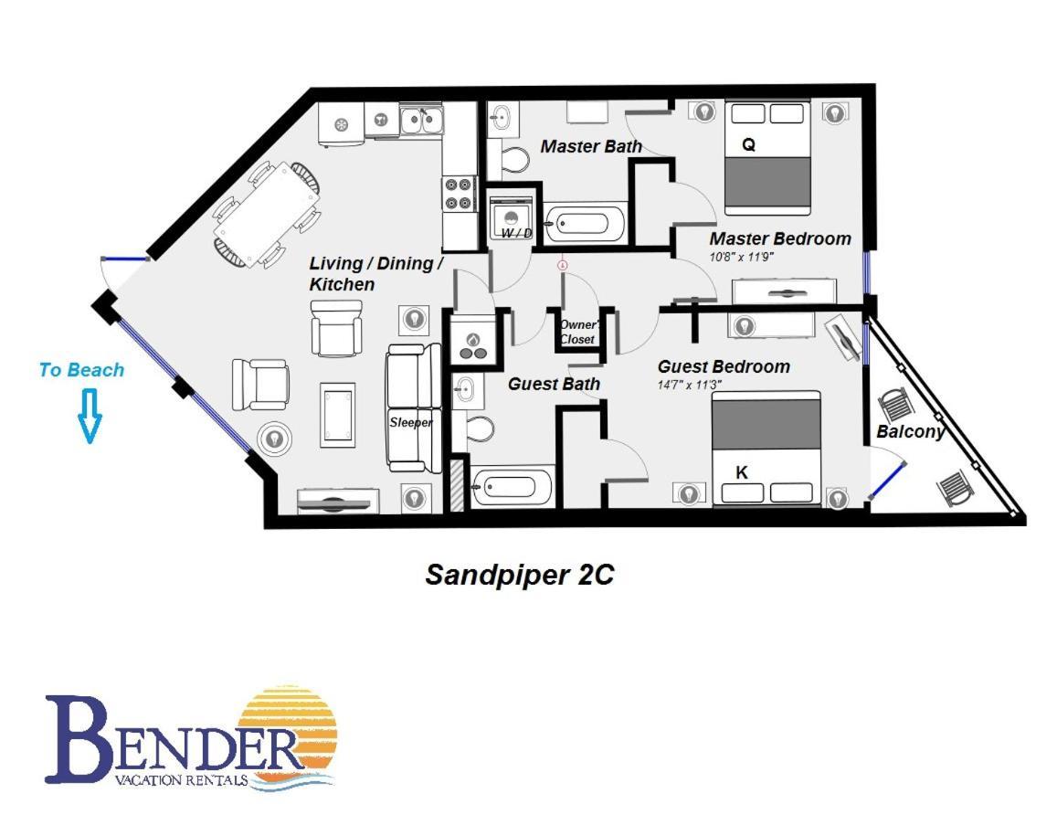 Sandpiper 2C Hotel Gulf Shores Zewnętrze zdjęcie